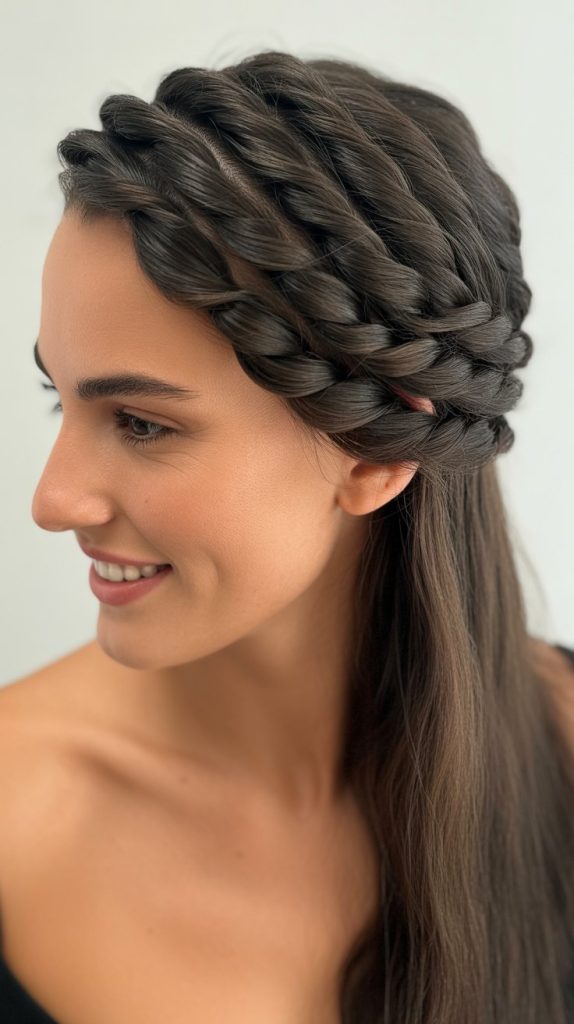 22. Rope Twist Half Up