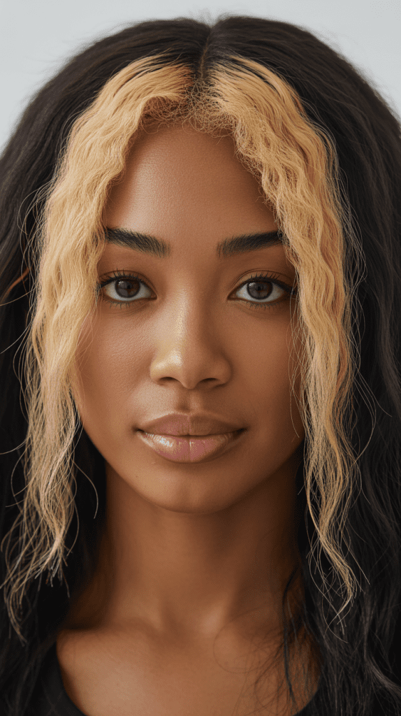 Golden Blonde Face-Framing Highlights