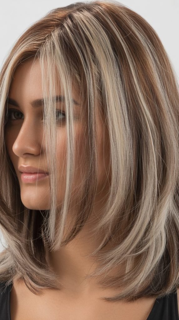 10. Cool Ash Blonde Chunky Highlights