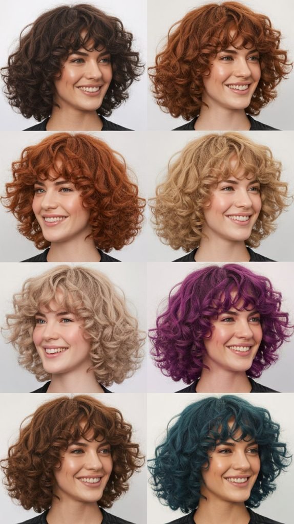 22. Long Bob with Curtain Bangs Color Ideas