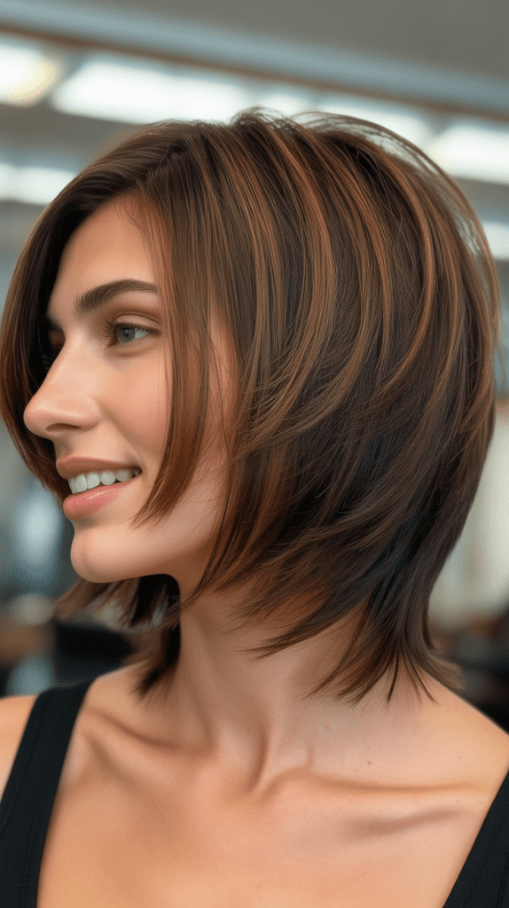 Choppy Graduated Bob for Volume