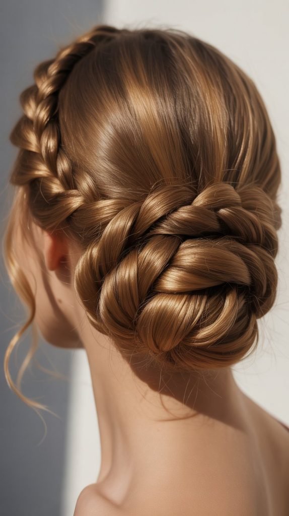 3. Twisted Rope Braid Updo