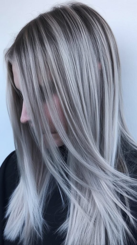 25. Ash Blonde Balayage