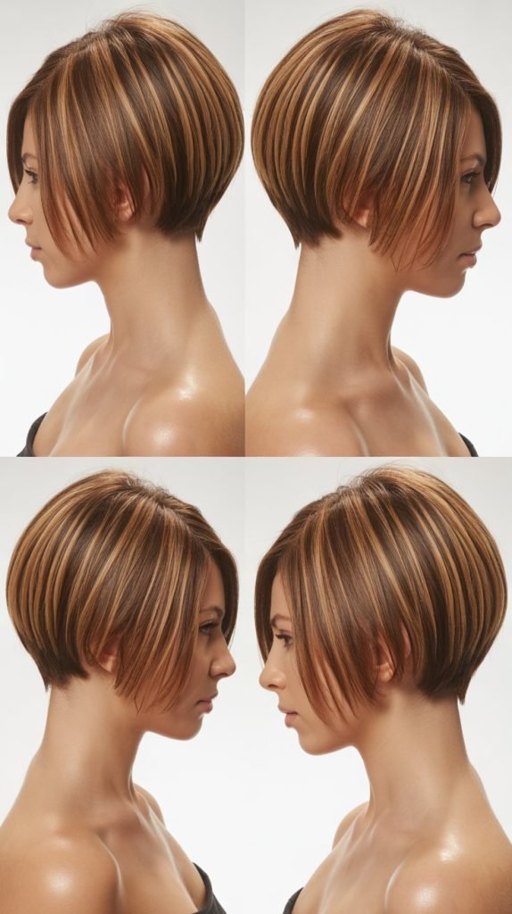 12. Inverted Bob with Stacked Back