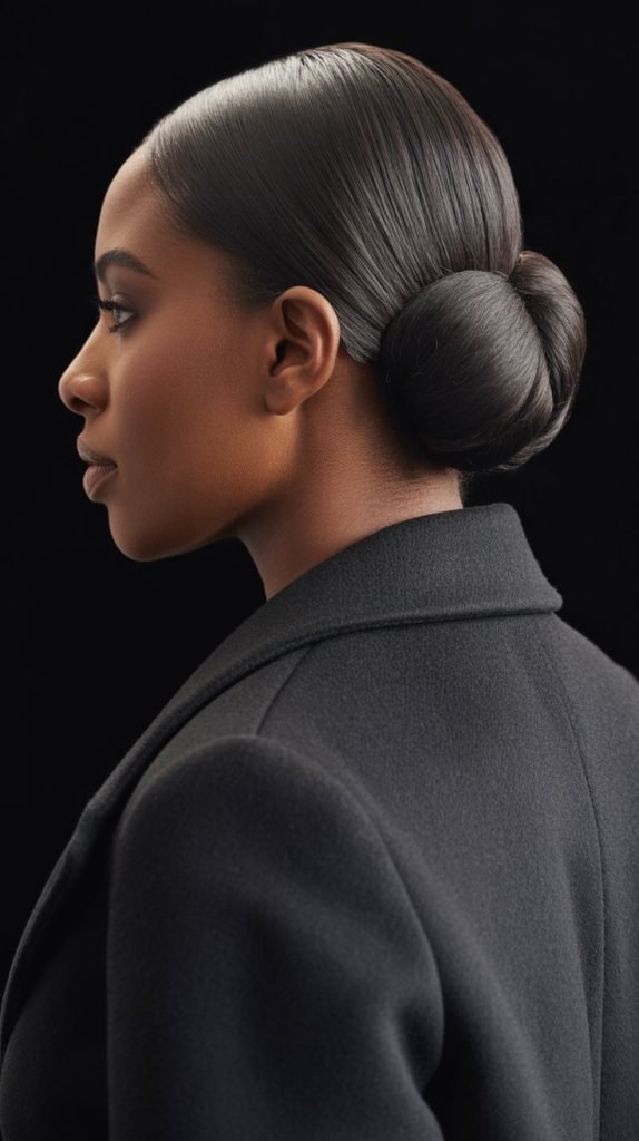 2. Sleek Low Bun