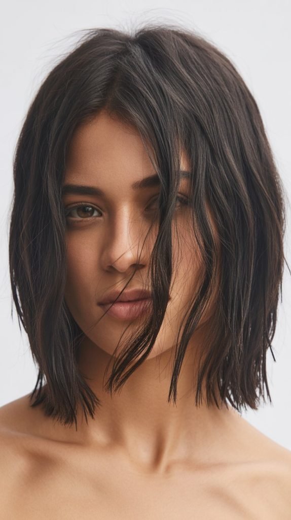 20. Razor Cut Long Bob