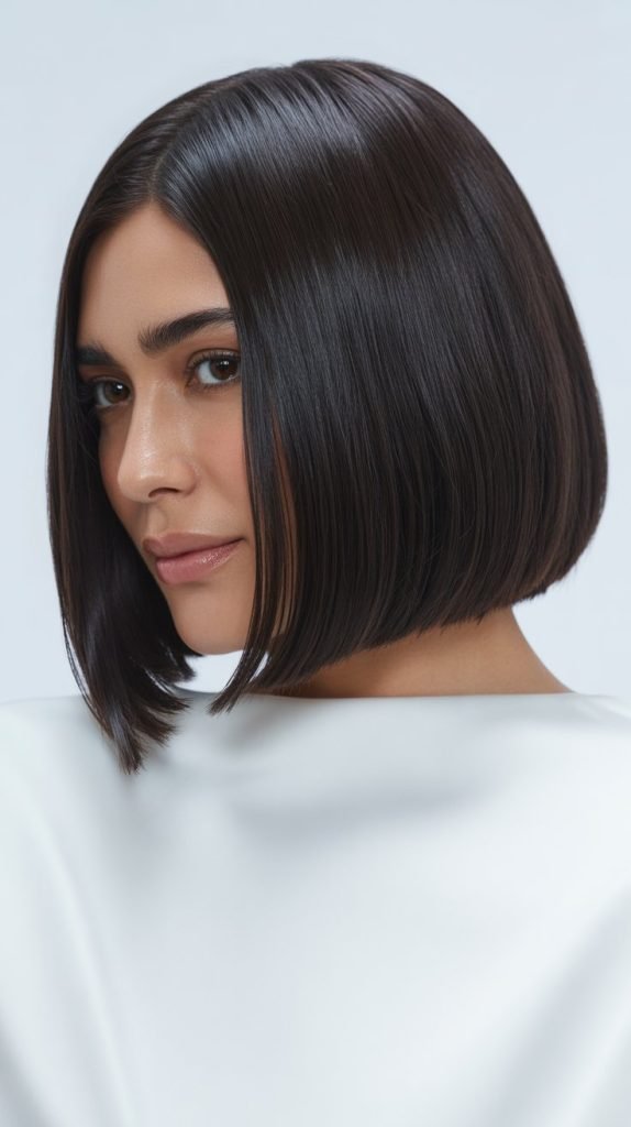 1. Classic Straight Long Bob
