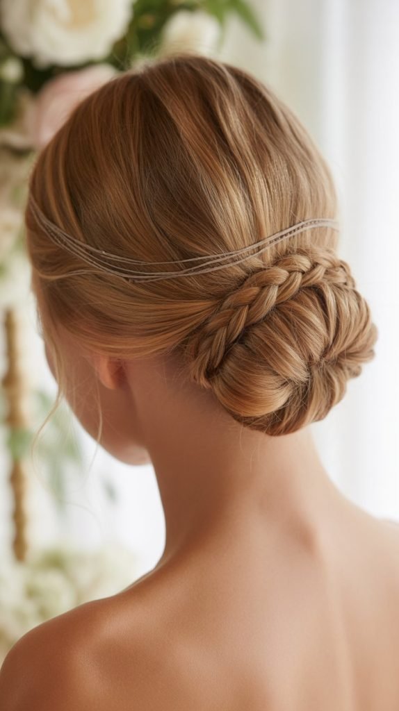 30. Braided Bun with Wrapped Base