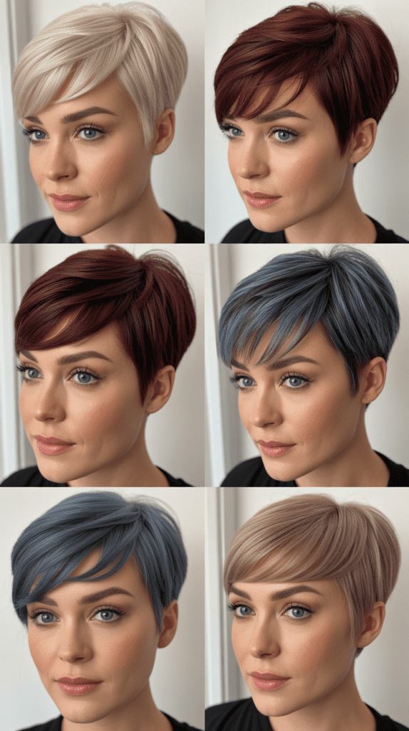 Asymmetrical Pixie Wig with Side Sweep