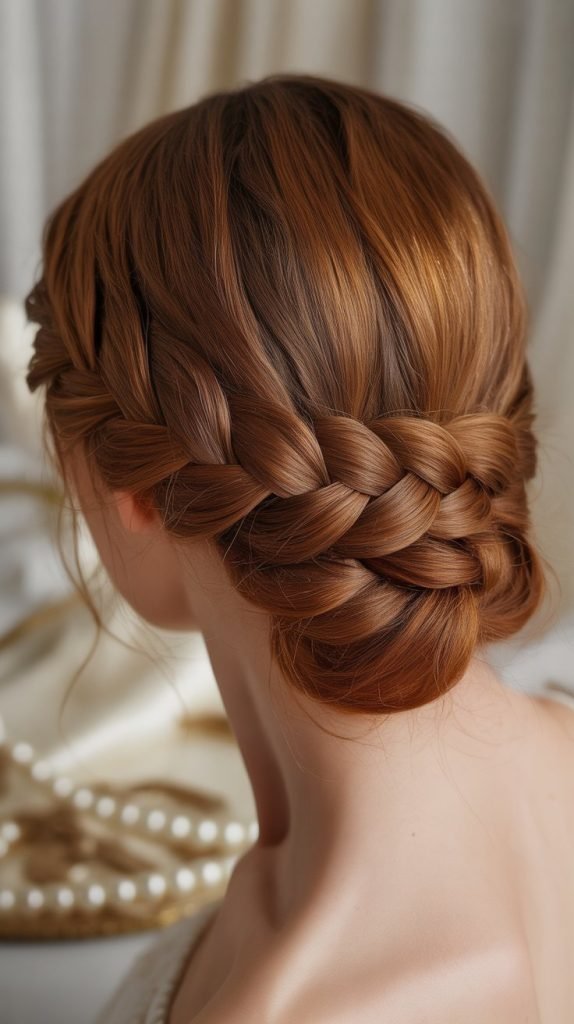 28. Four-Strand Braid Updo