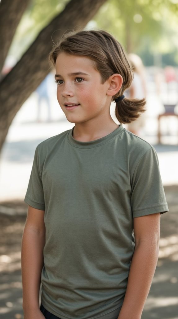 Long Hair with Hair Ties