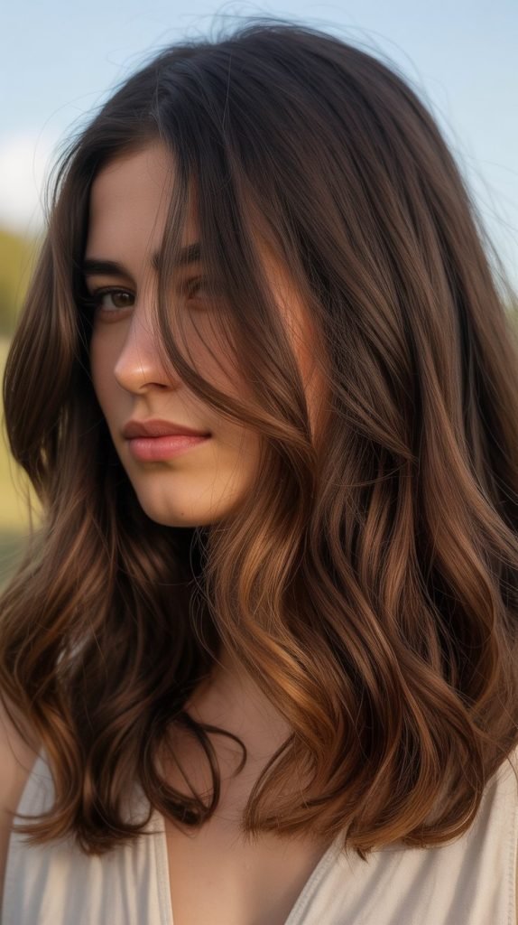 18. Walnut Brown Balayage