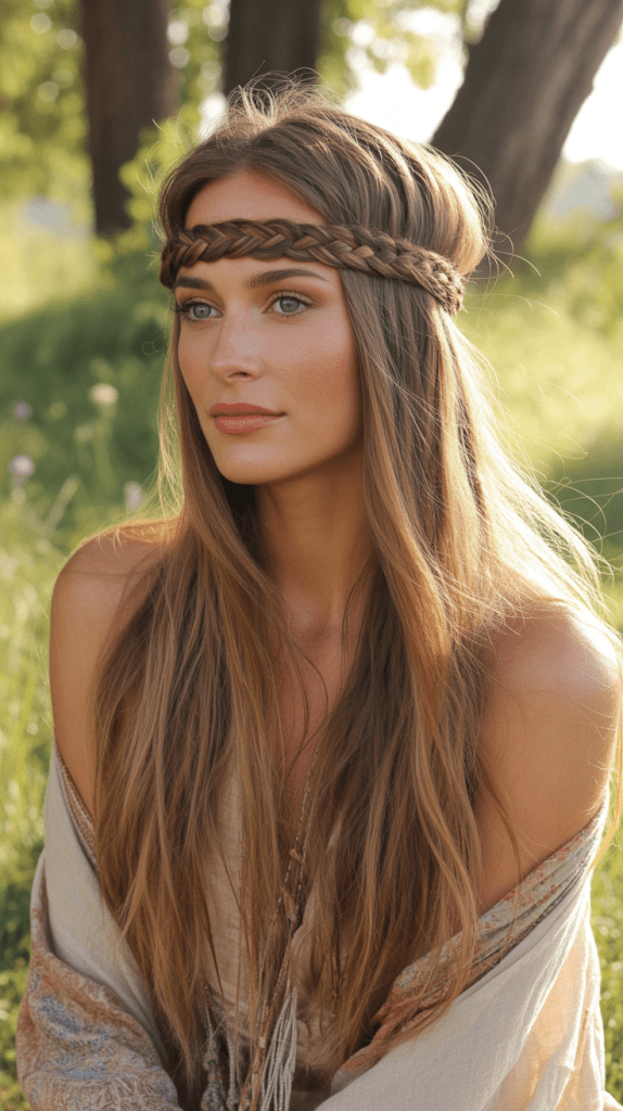  Braided Headband Half Up
