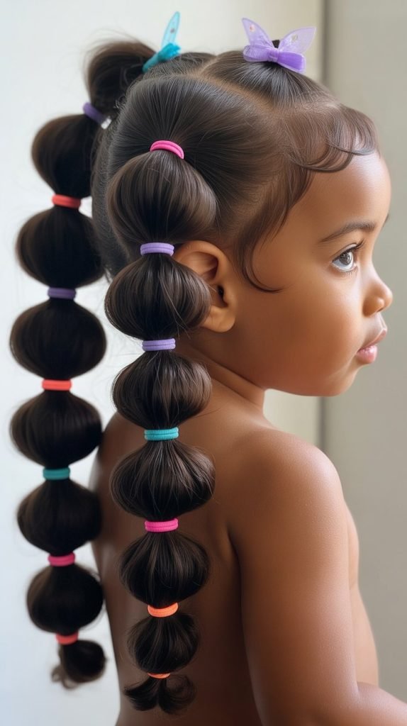 20. Bubble Ponytails