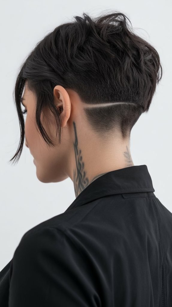 Choppy Bob with Nape Undercut