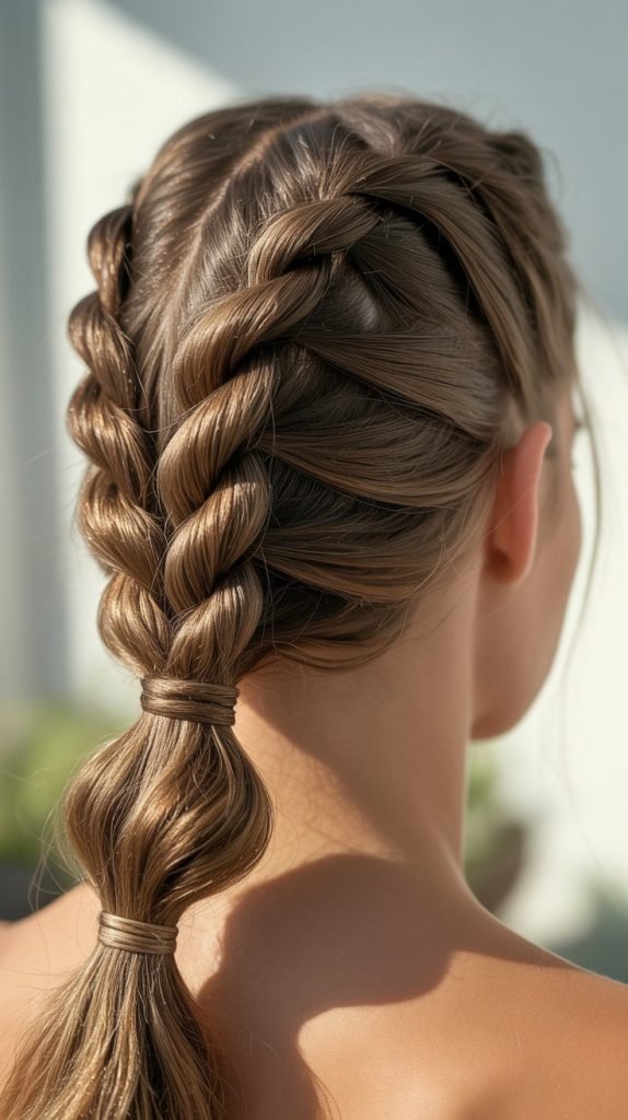 7. The Double Twisted Ponytail