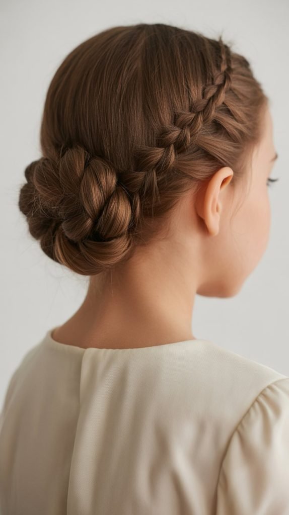 23. Low Braided Bun