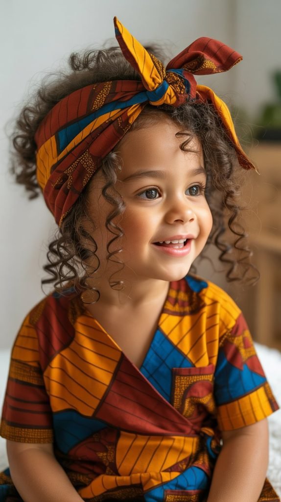 26. Crown of Curls with Headwrap