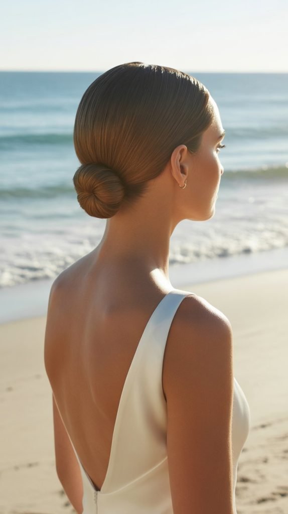 24. Slicked-Back Low Bun