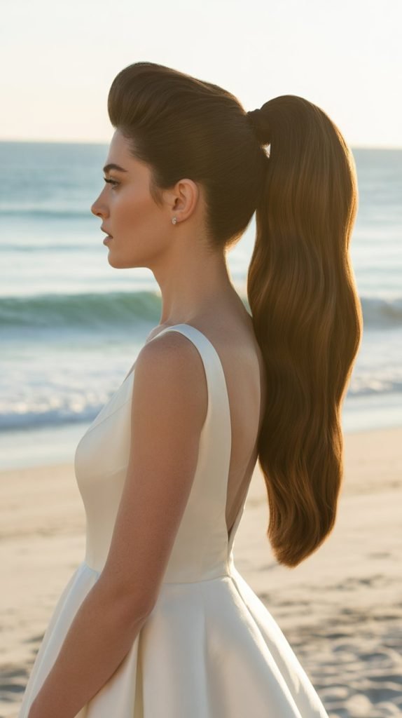 15. Sleek High Ponytail with Volume
