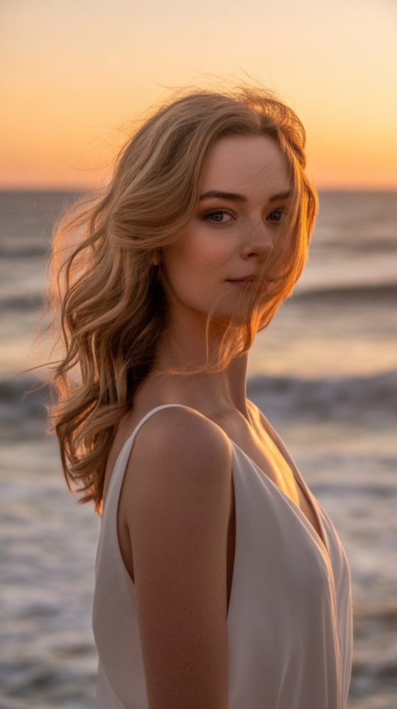 16. Beachy Waves with Side Part