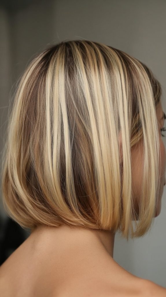 Chunky Blonde Balayage Bob
