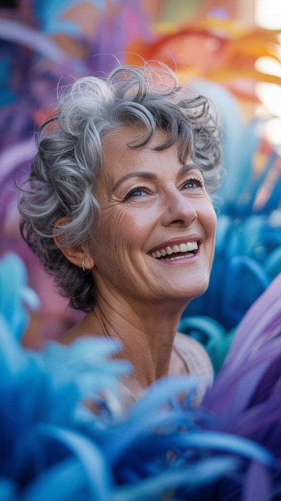 8. The Curly Pixie with Natural Texture