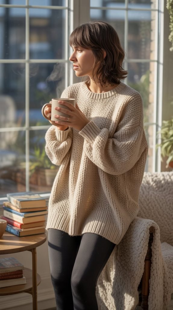 Cozy Oversized Sweater and Leggings