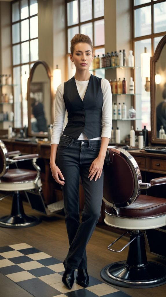 25. Vest and Long Sleeve Combo