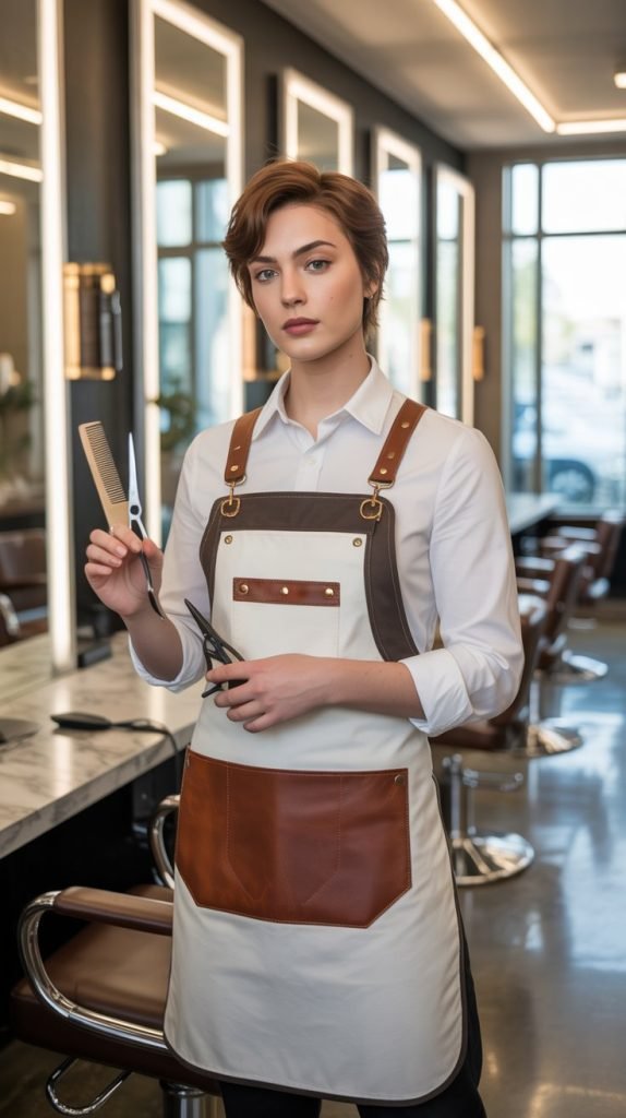 8. Button-Down Shirt with Protective Apron