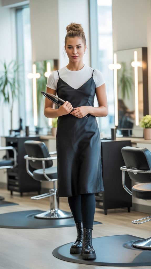 18. Slip Dress Over T-Shirt