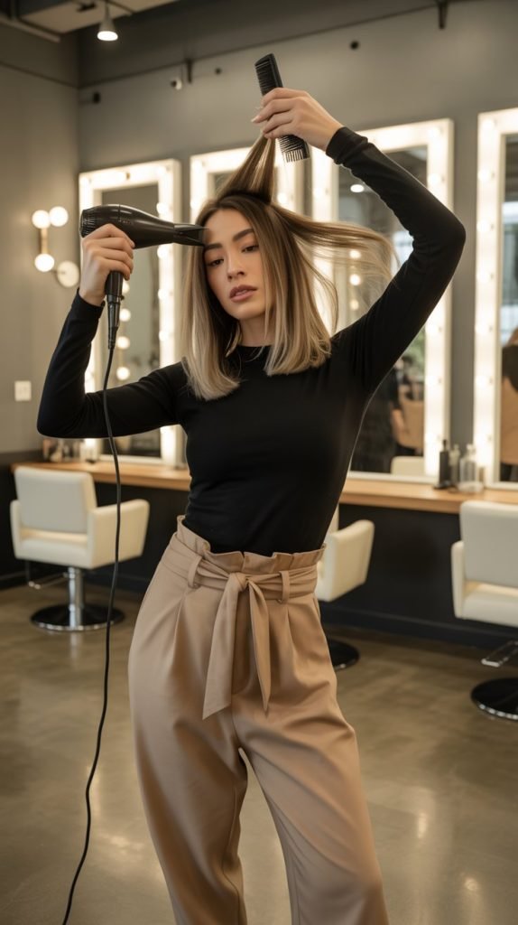  Paperbag Waist Pants with Bodysuit