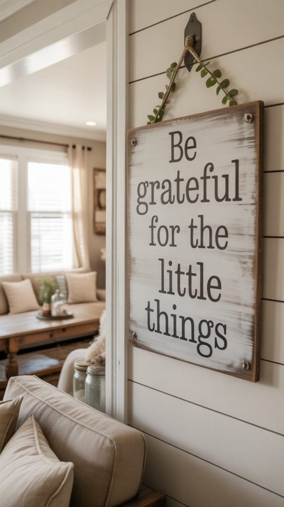 16. Wooden Signs and Wall Art