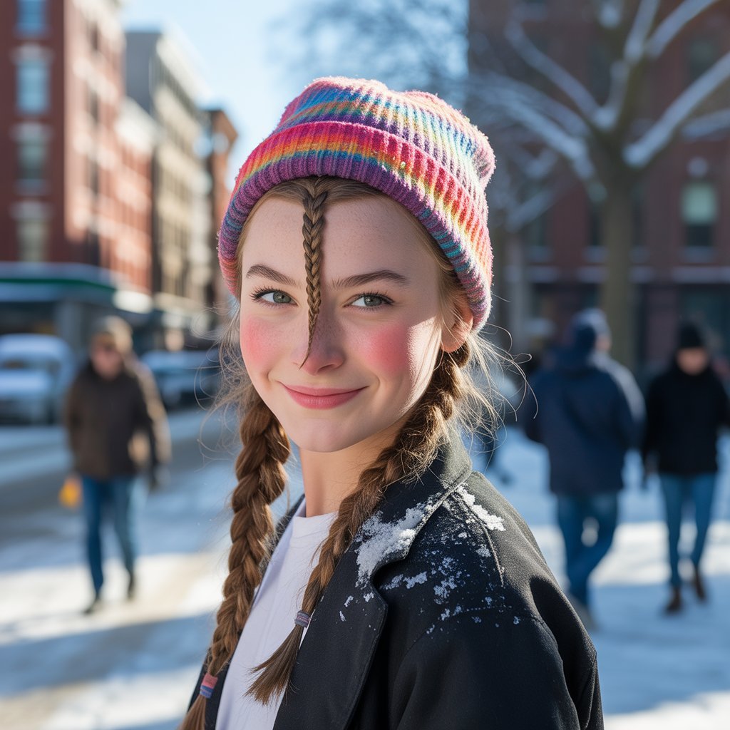 21. Zigzag Part with Two Braids