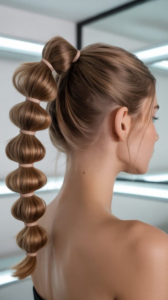 12. The Bubble Ponytail
