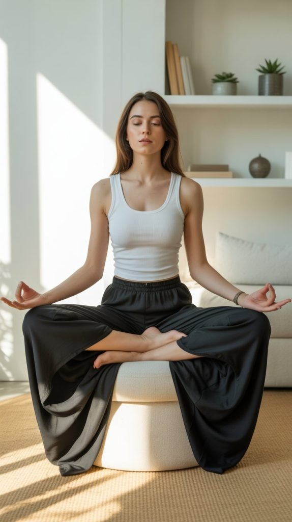 Palazzo Pants with Fitted Tank