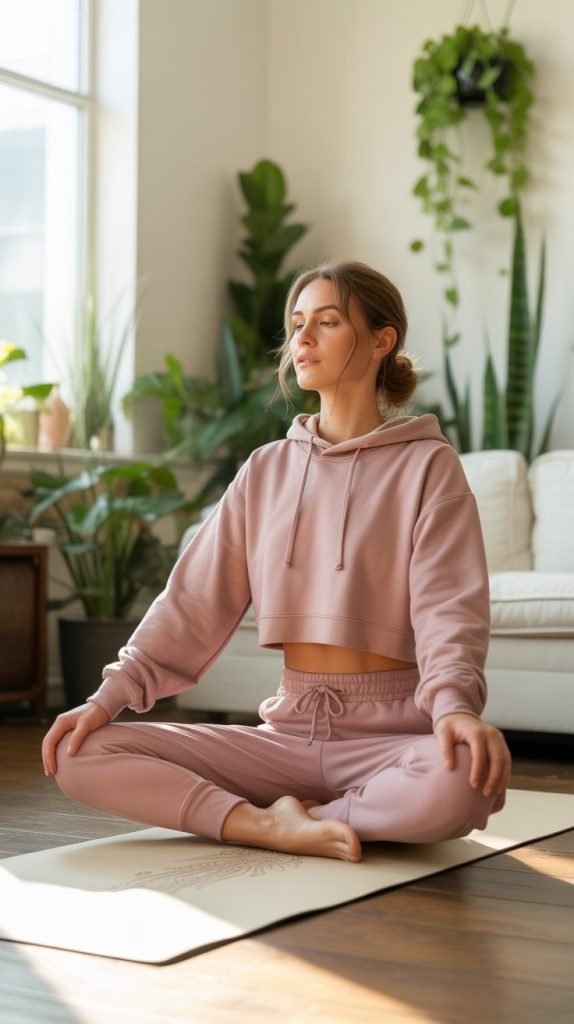 4. Butter-Soft Joggers and Cropped Hoodie