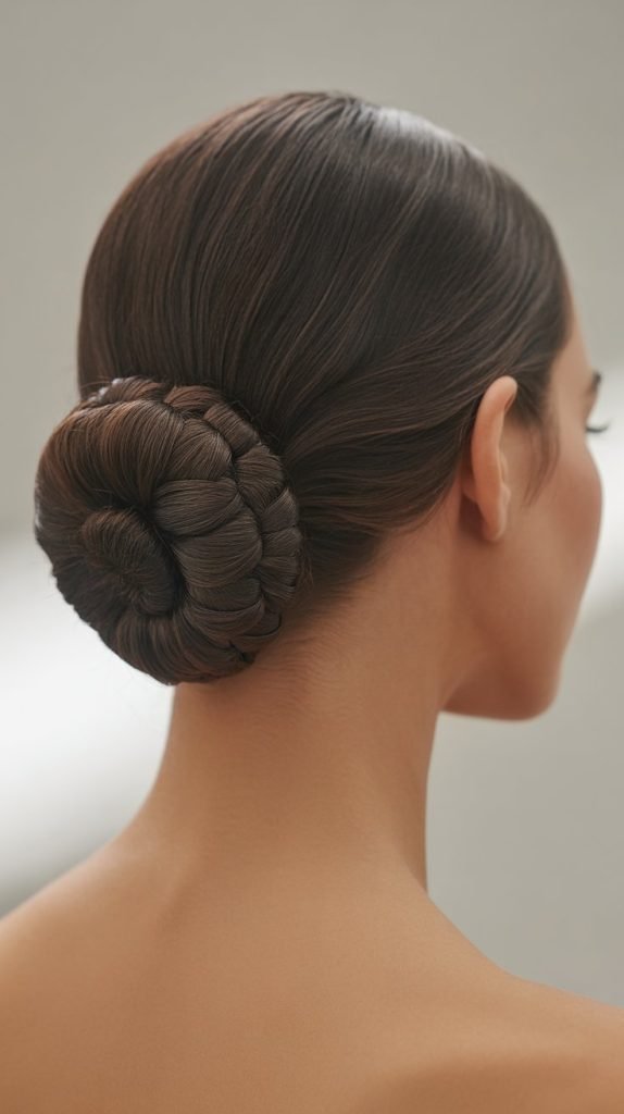 8. Chignon with Wrapped Detail