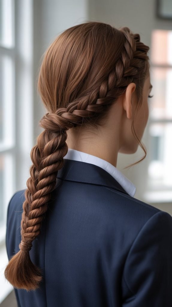 . Low Twisted Ponytail