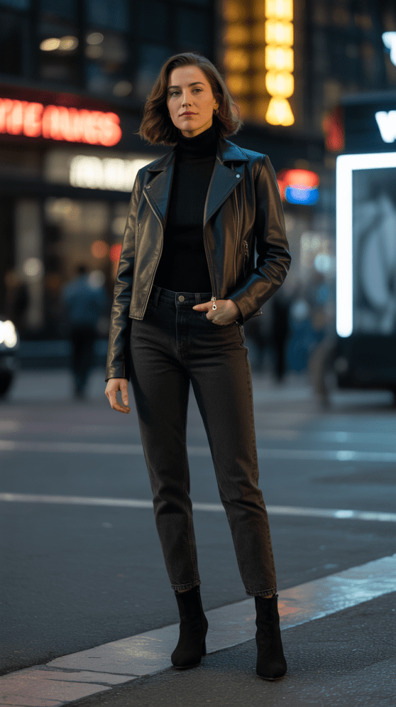 All-Black Layered Look