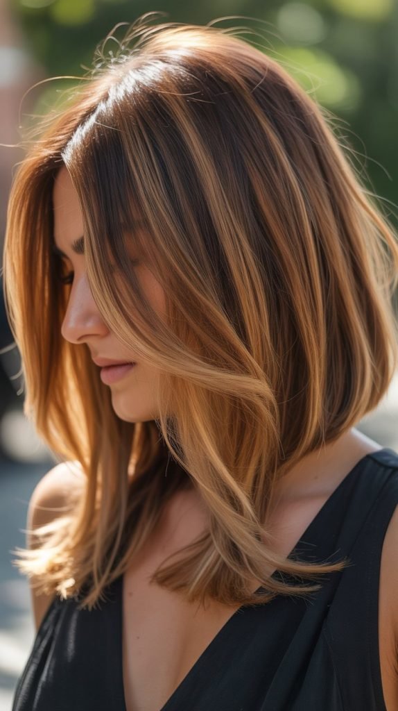 5. Balayage Long Bob