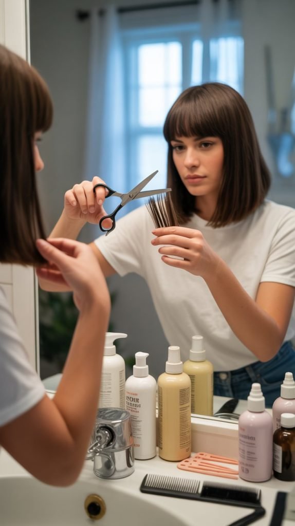  Budget-Friendly Maintenance for Long Bob with Curtain Bangs