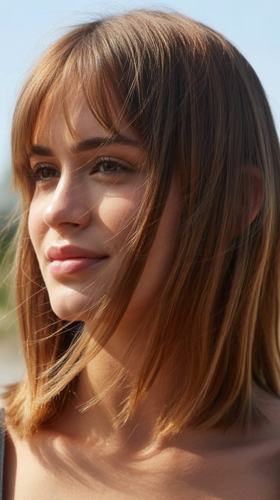  Shoulder-Grazing Lob with Face-Framing Layers