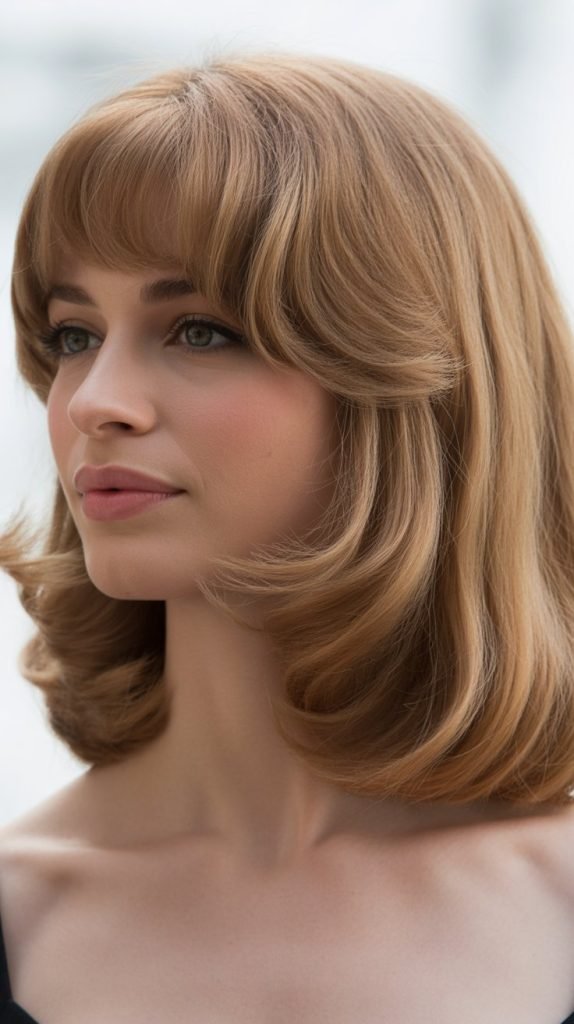 9. Long Bob with Bardot Bangs