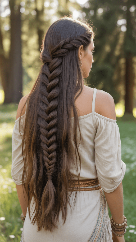  Half Up Fishtail Braid