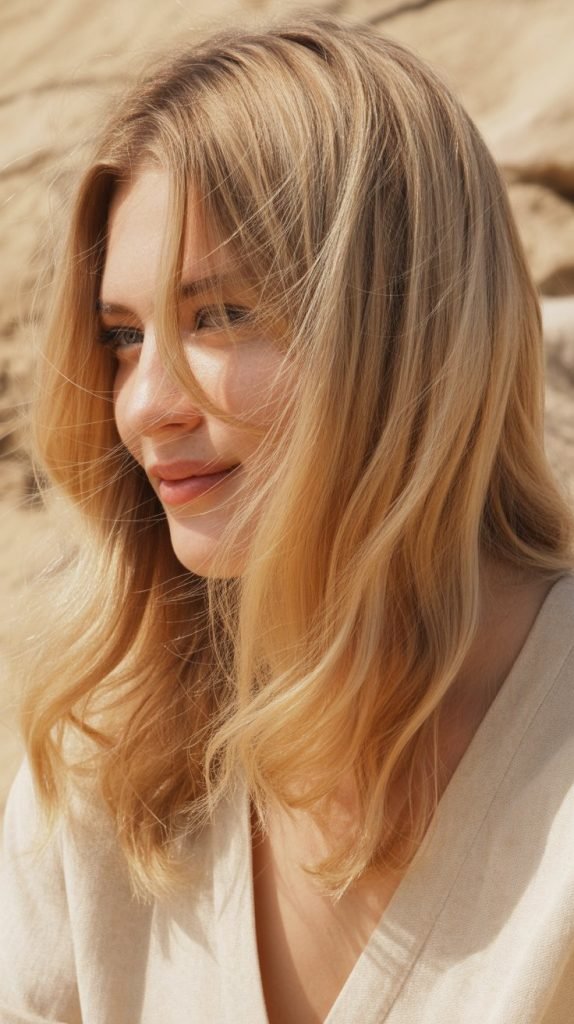 12. Sandy Blonde Highlights