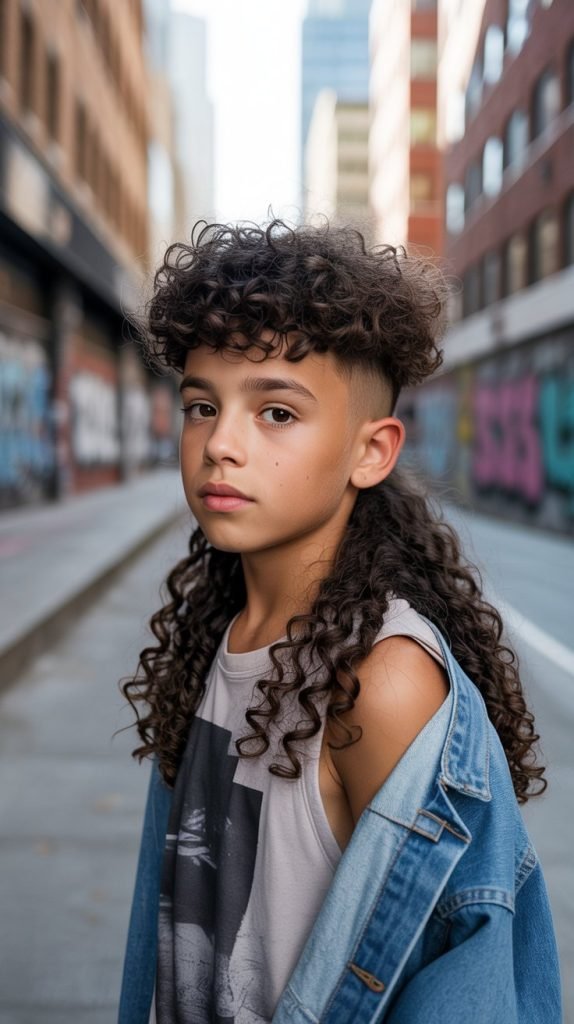  The Curly Mullet Modern Version