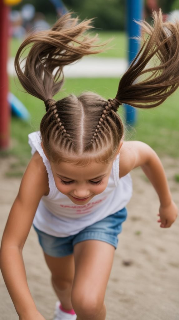 10. Pigtails with Braided Base