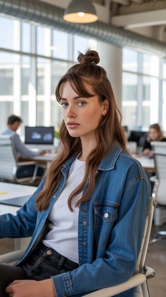 15. The Half-Up Top Knot