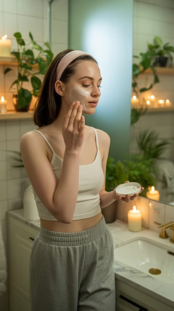 Cropped Camisole and High-Waisted Sweatpants